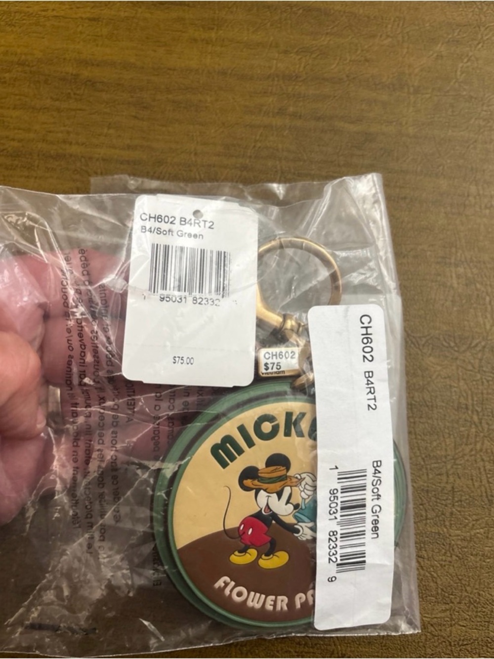 Coach X Disney Mickey Mouse Garden Party Bag Charm CH602 NWT - Picture 9 of 12